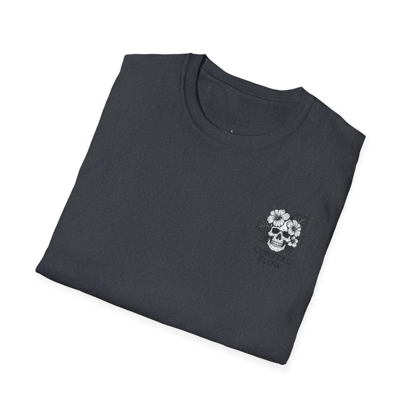 Coastal Flow Black Skull T-Shirt
