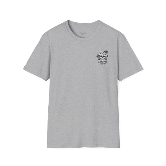 Coastal Flow Black Skull T-Shirt