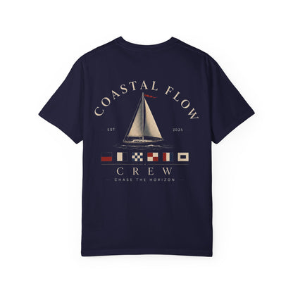 Sailboat Coastal Vibes T-Shirt — 'Coastal Vibe' Graphic Tee