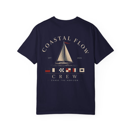 Sailboat Coastal Vibes T-Shirt — 'Coastal Vibe' Graphic Tee