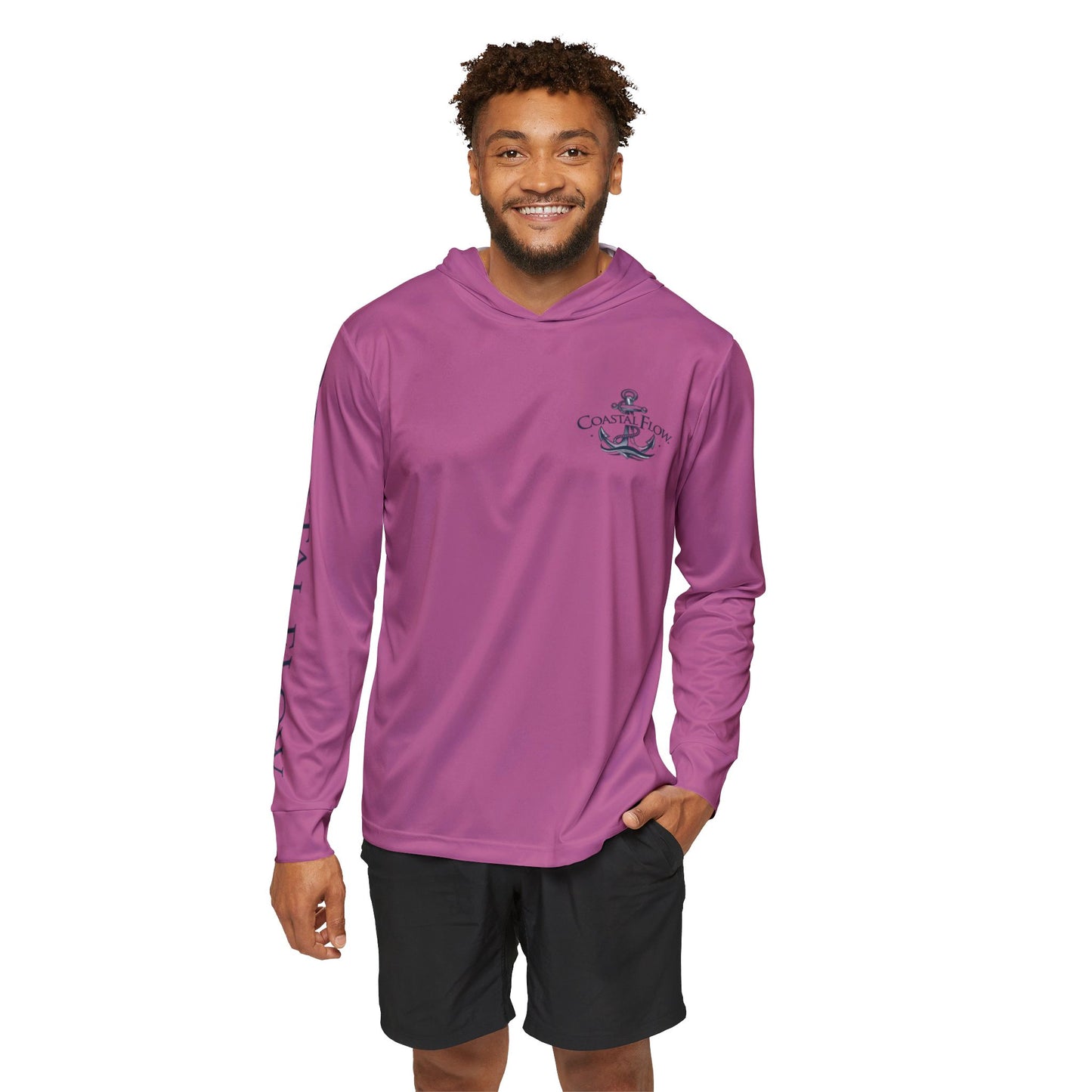 Light Hoodie With Anchor Design (Pink)
