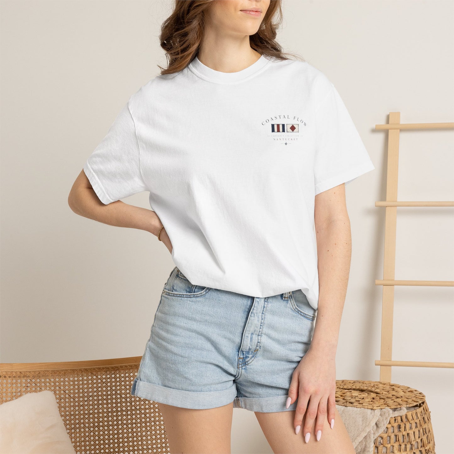 Coastal Flow Sailboat Graphic T-Shirt