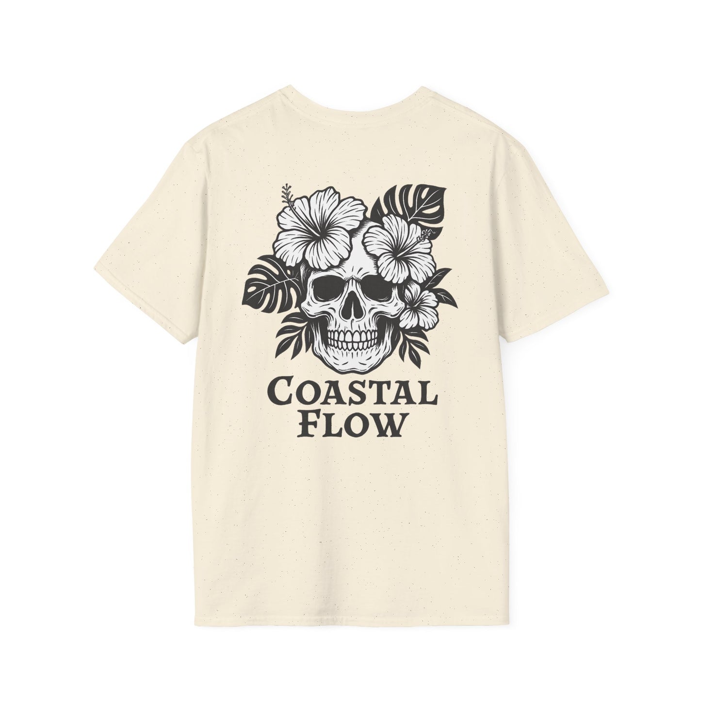 Coastal Flow Black Skull T-Shirt