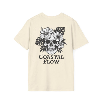 Coastal Flow Black Skull T-Shirt