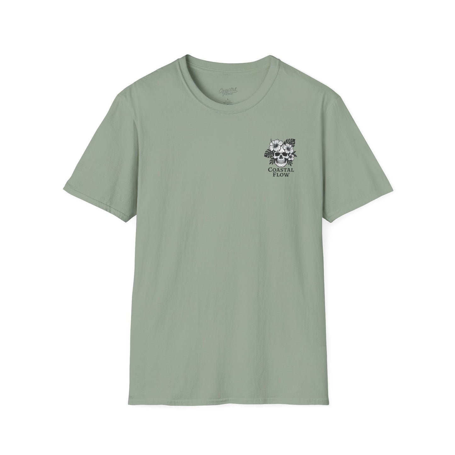 Coastal Flow Black Skull T-Shirt