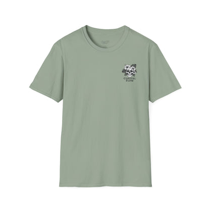 Coastal Flow Black Skull T-Shirt