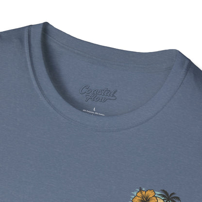 Coastal Flow Colored Skull T-Shirt