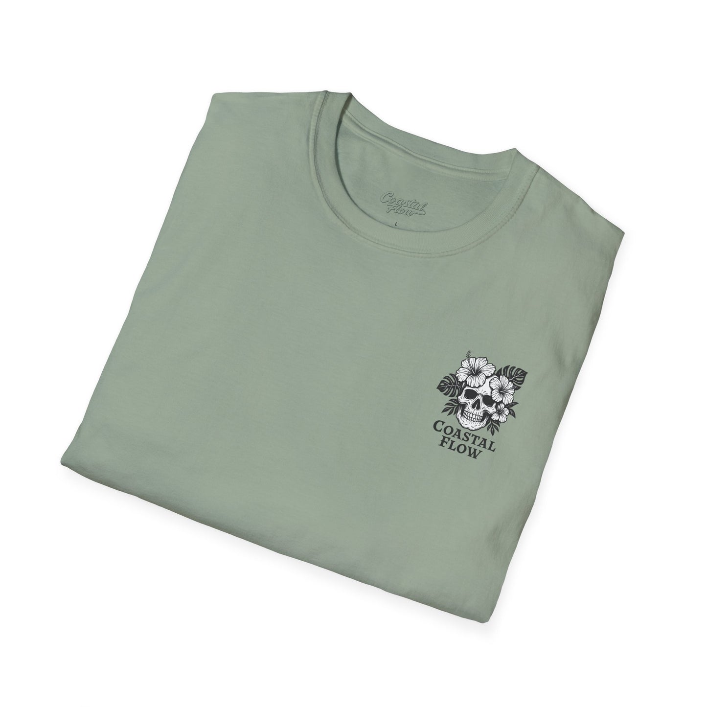 Coastal Flow Black Skull T-Shirt