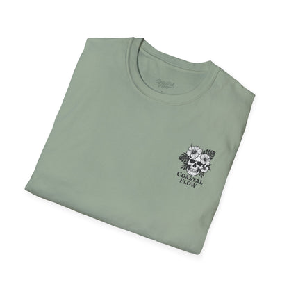 Coastal Flow Black Skull T-Shirt