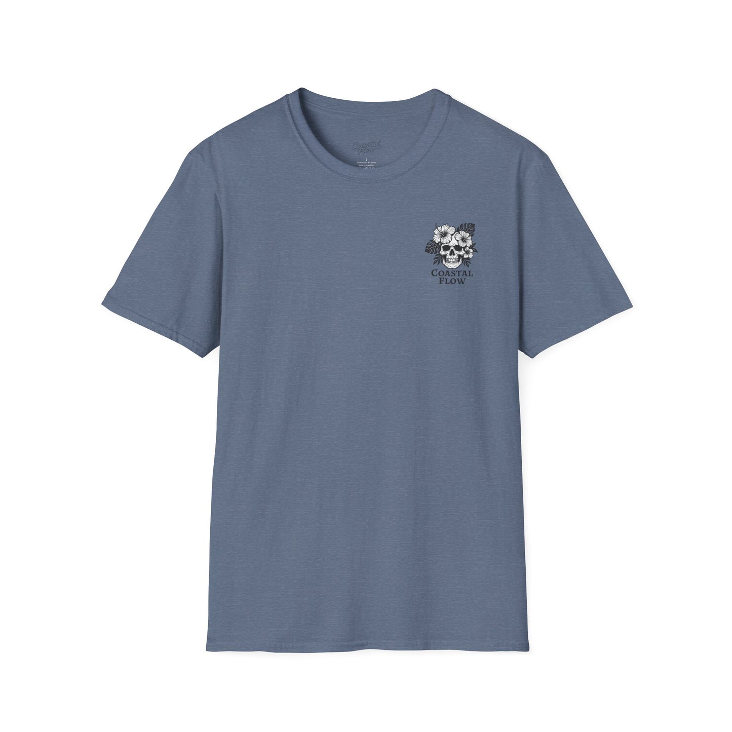 Coastal Flow Black Skull T-Shirt