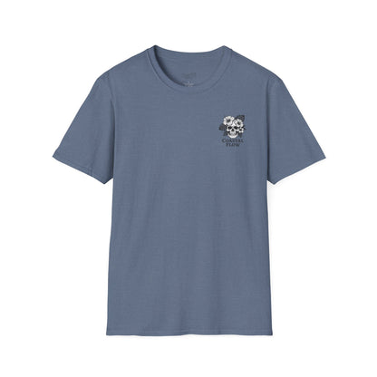 Coastal Flow Black Skull T-Shirt