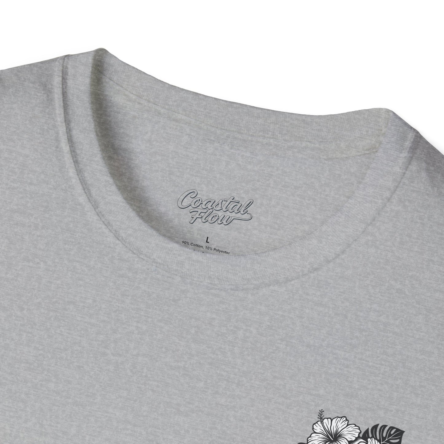 Coastal Flow Black Skull T-Shirt