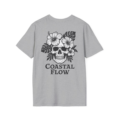 Coastal Flow Black Skull T-Shirt