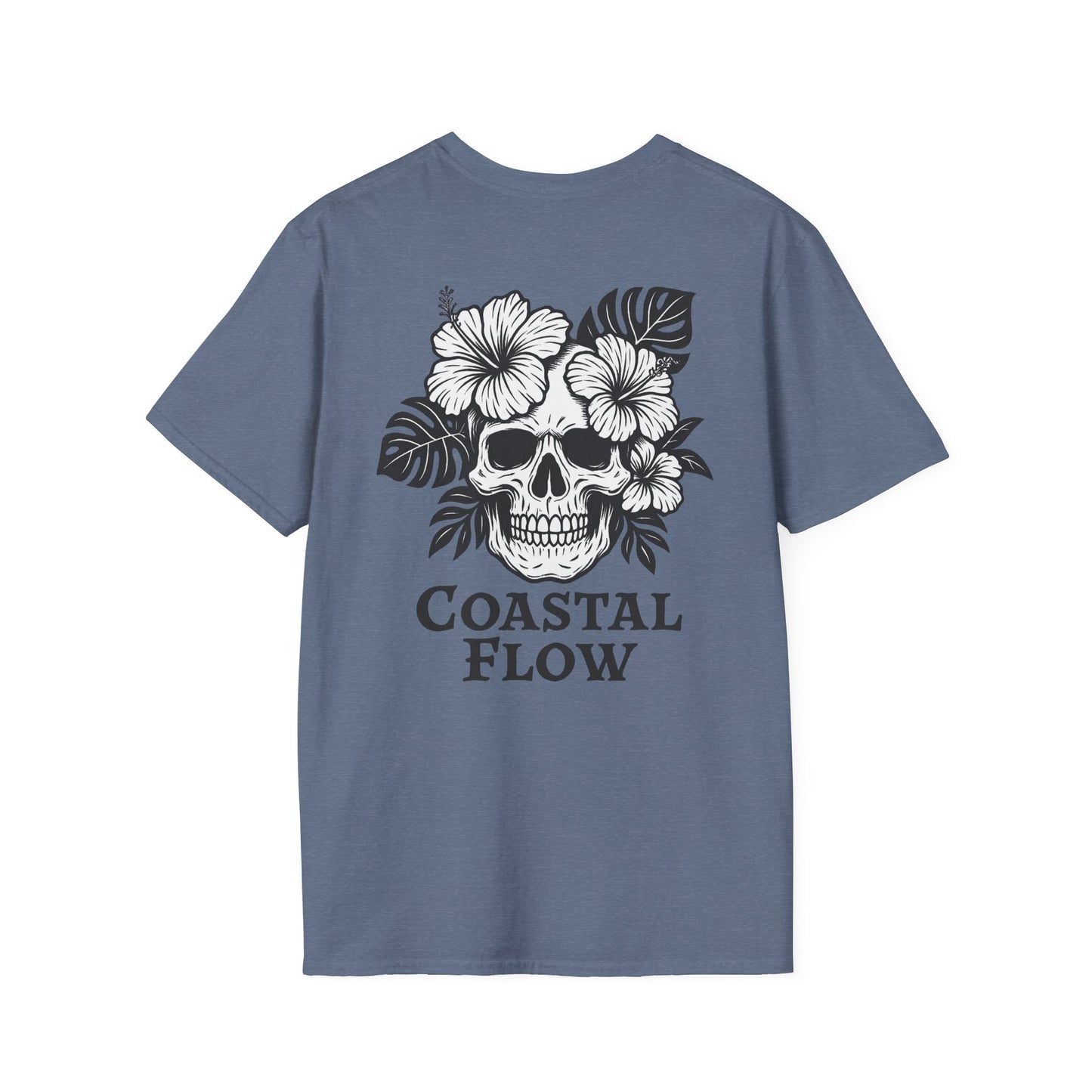 Coastal Flow Black Skull T-Shirt