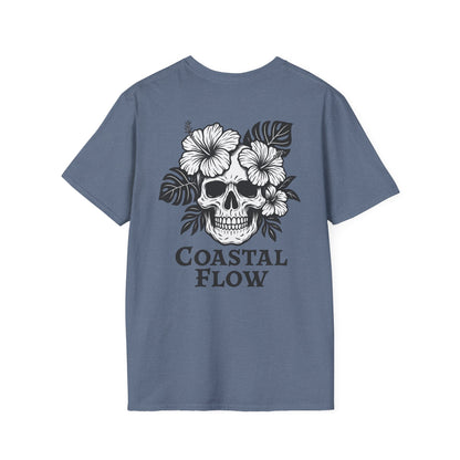 Coastal Flow Black Skull T-Shirt