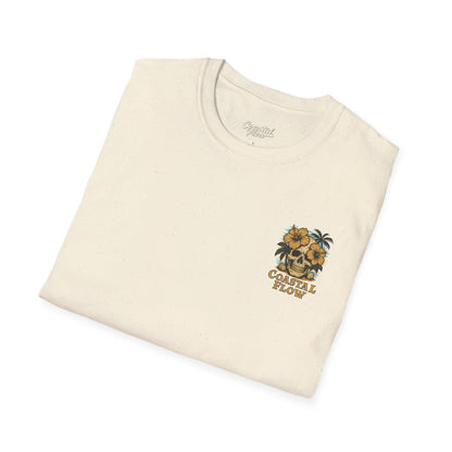 Coastal Flow Colored Skull T-Shirt