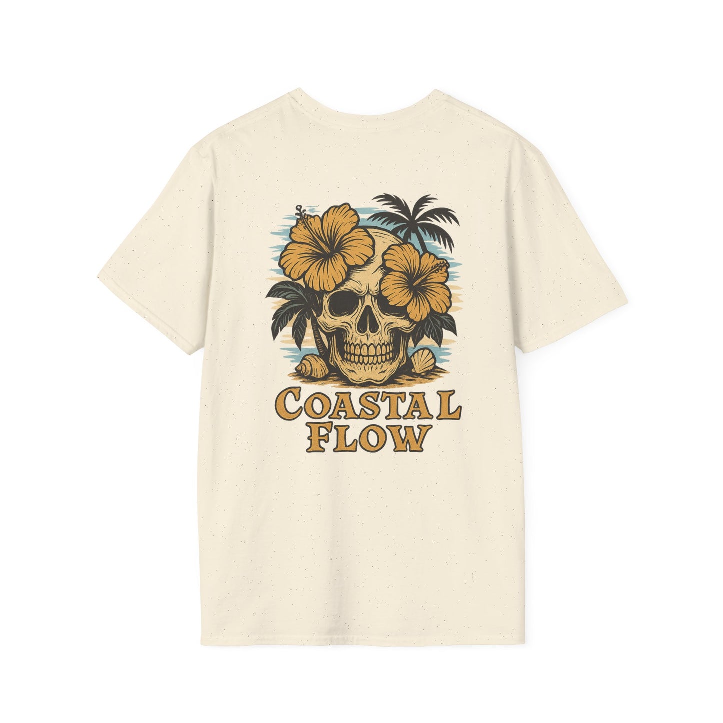 Coastal Flow Colored Skull T-Shirt