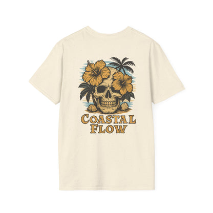 Coastal Flow Colored Skull T-Shirt