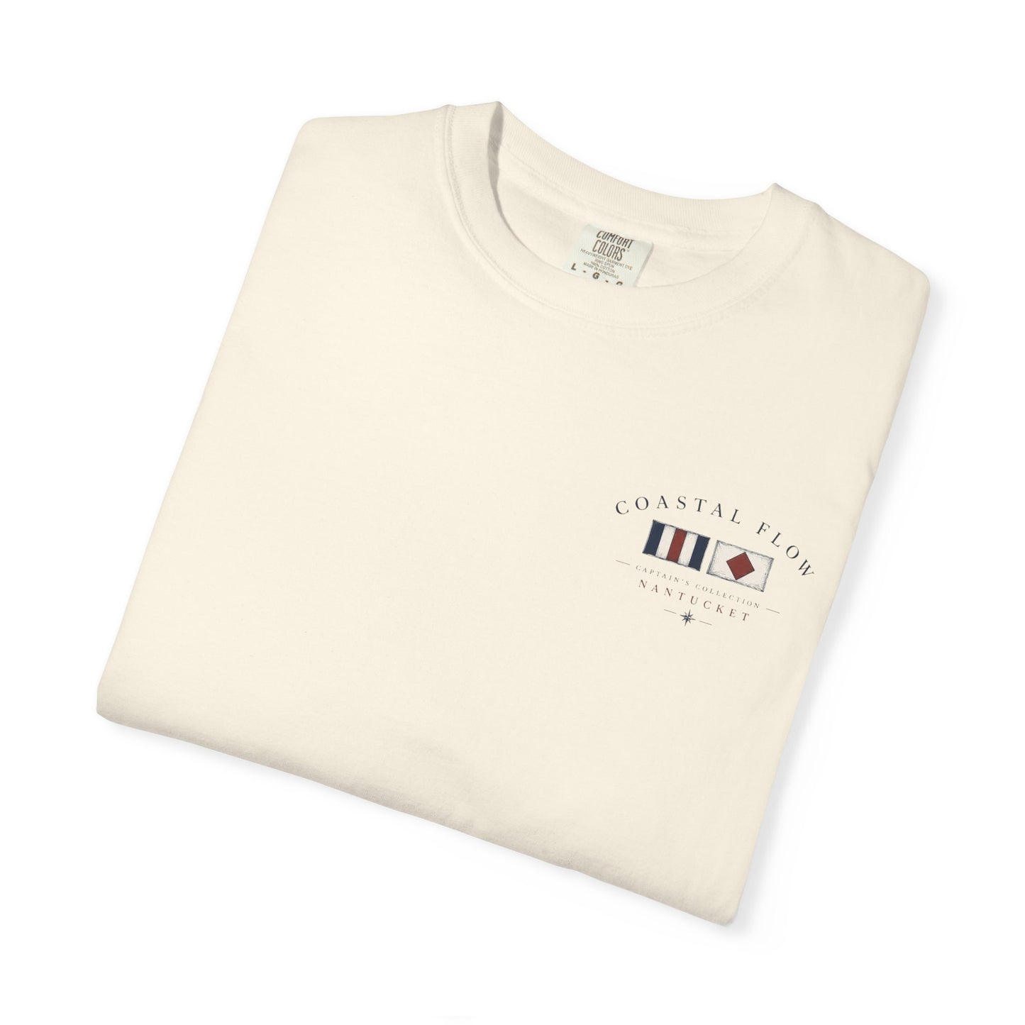 Coastal Flow Nantucket Map T-Shirt
