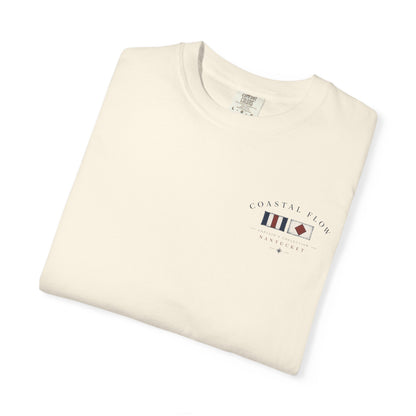Coastal Flow Nantucket Map T-Shirt