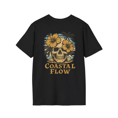 Coastal Flow Colored Skull T-Shirt