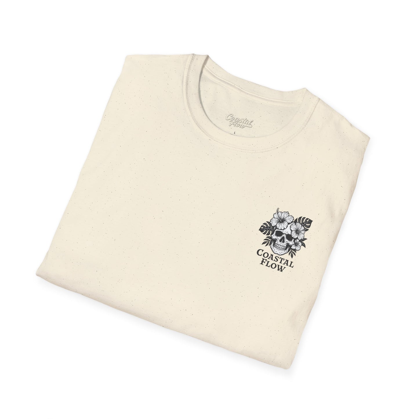 Coastal Flow Black Skull T-Shirt