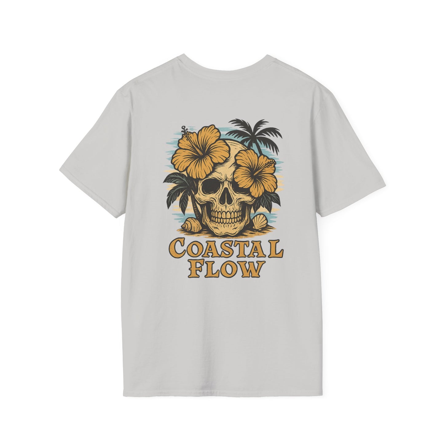 Coastal Flow Colored Skull T-Shirt