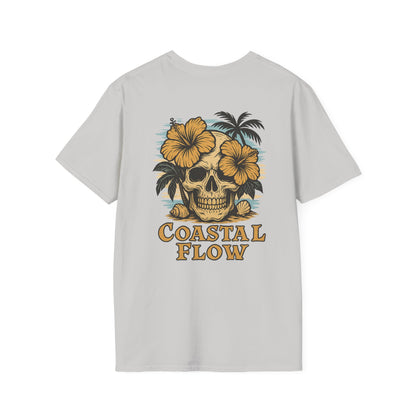 Coastal Flow Colored Skull T-Shirt