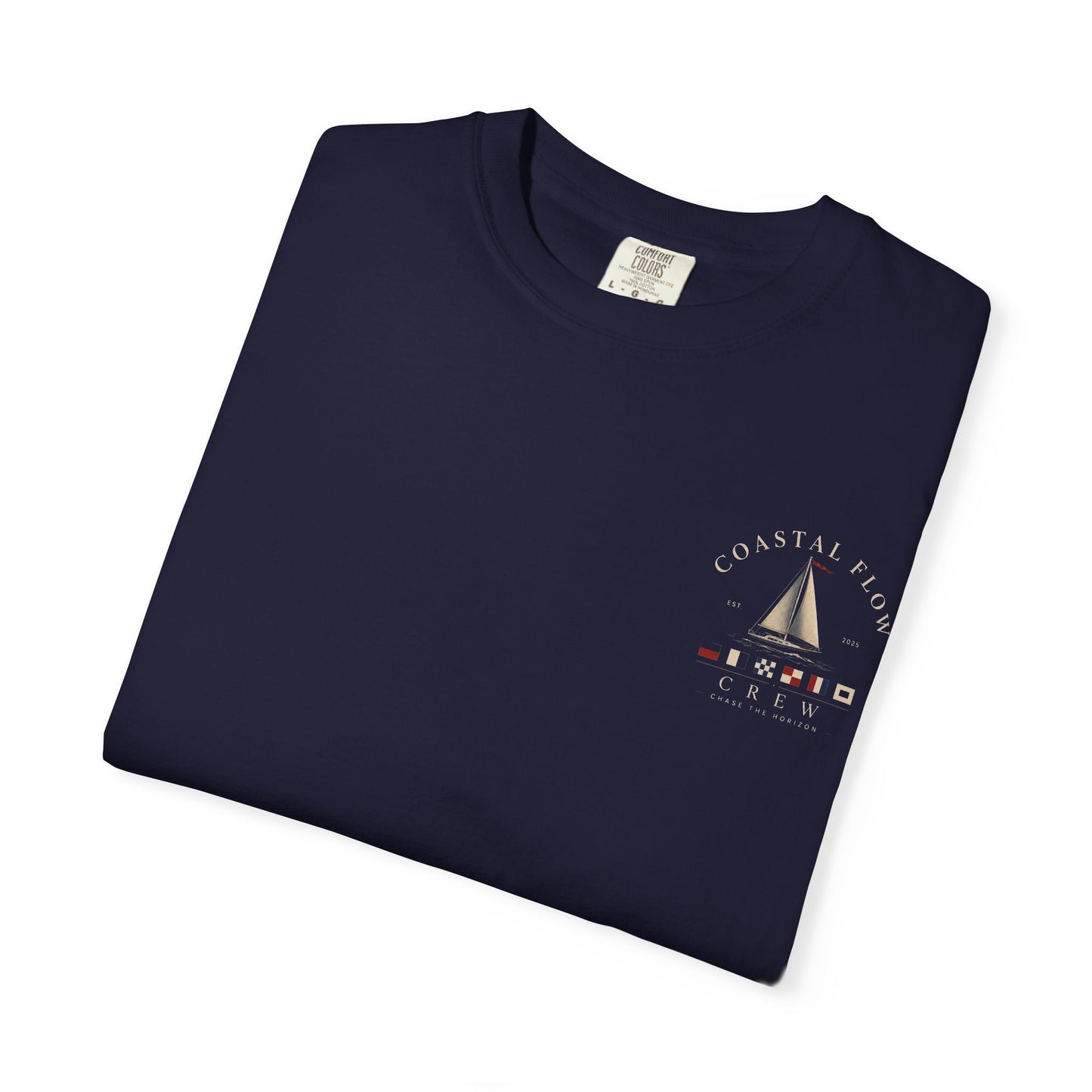 Sailboat Coastal Vibes T-Shirt — 'Coastal Vibe' Graphic Tee