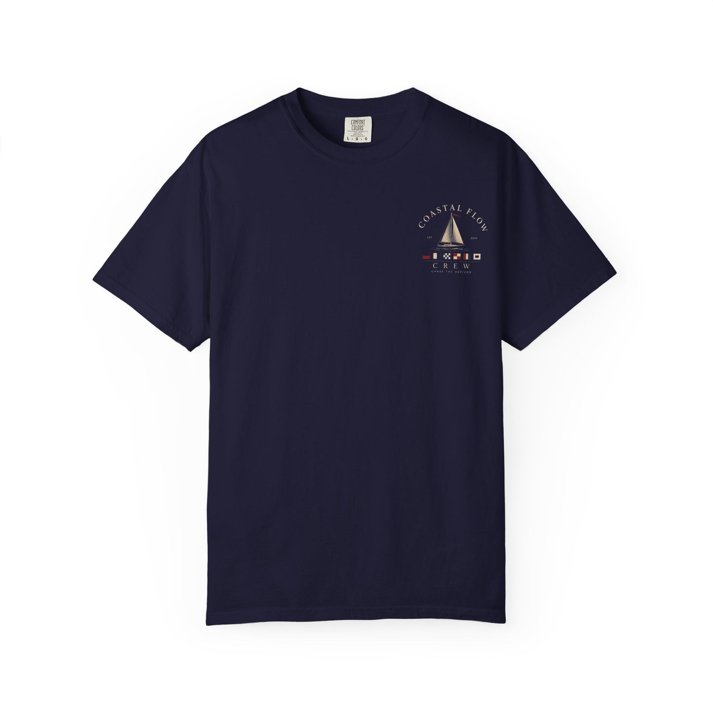 Sailboat Coastal Vibes T-Shirt — 'Coastal Vibe' Graphic Tee