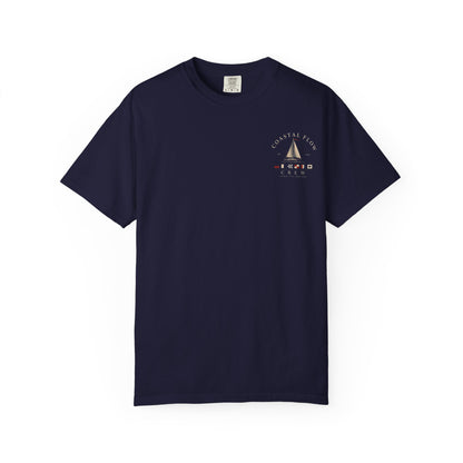 Sailboat Coastal Vibes T-Shirt — 'Coastal Vibe' Graphic Tee