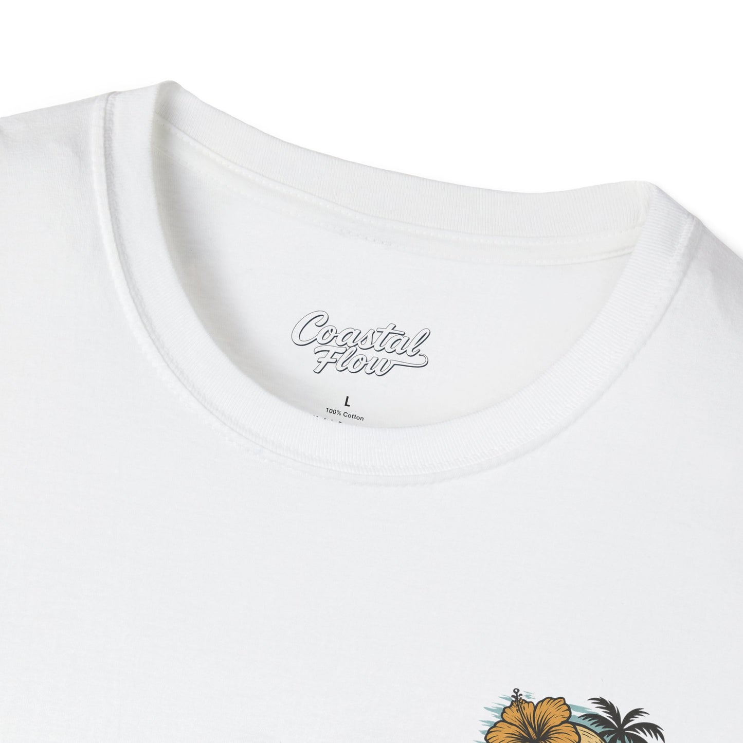 Coastal Flow Colored Skull T-Shirt