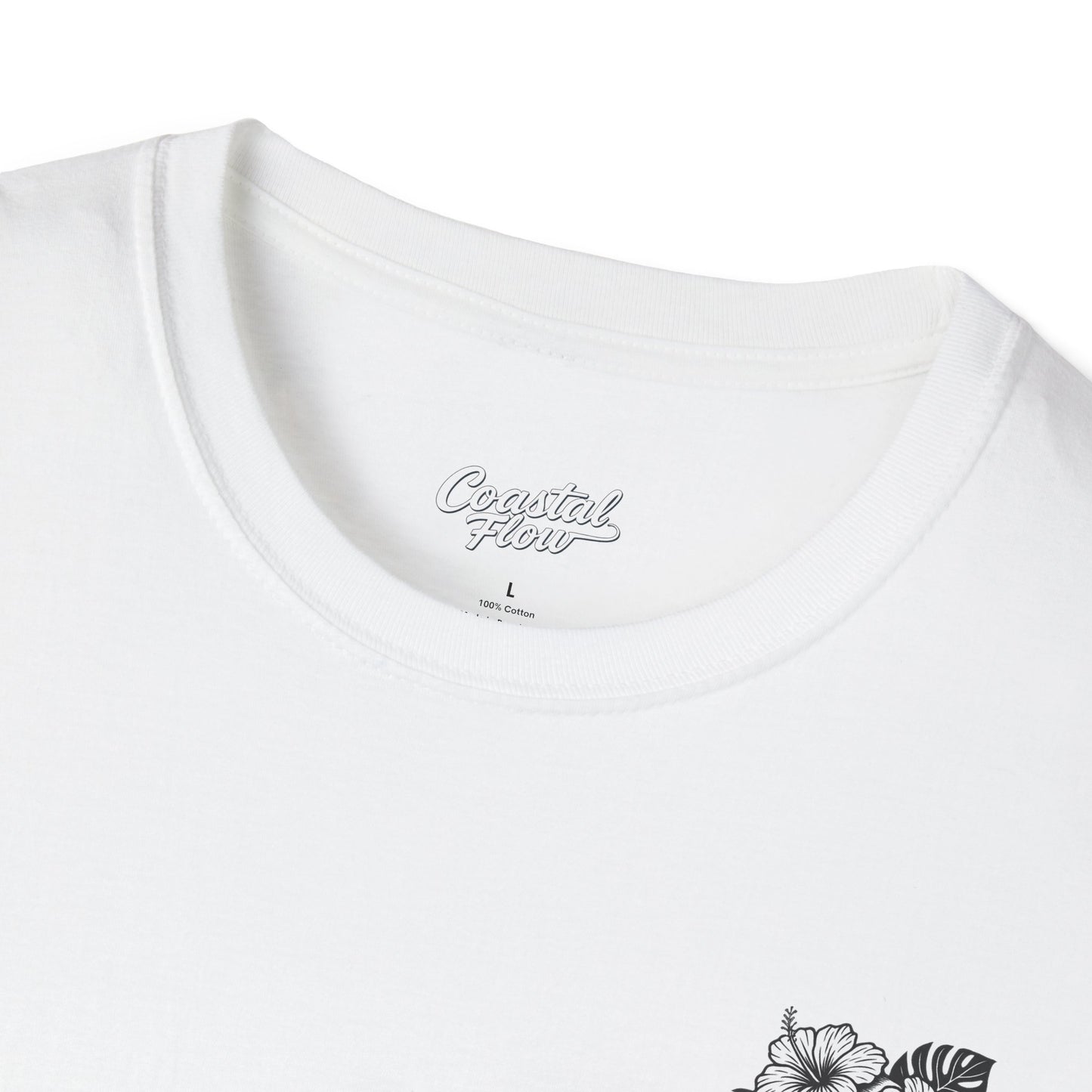 Coastal Flow Black Skull T-Shirt