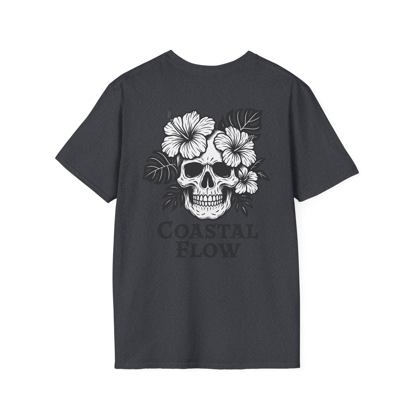 Coastal Flow Black Skull T-Shirt