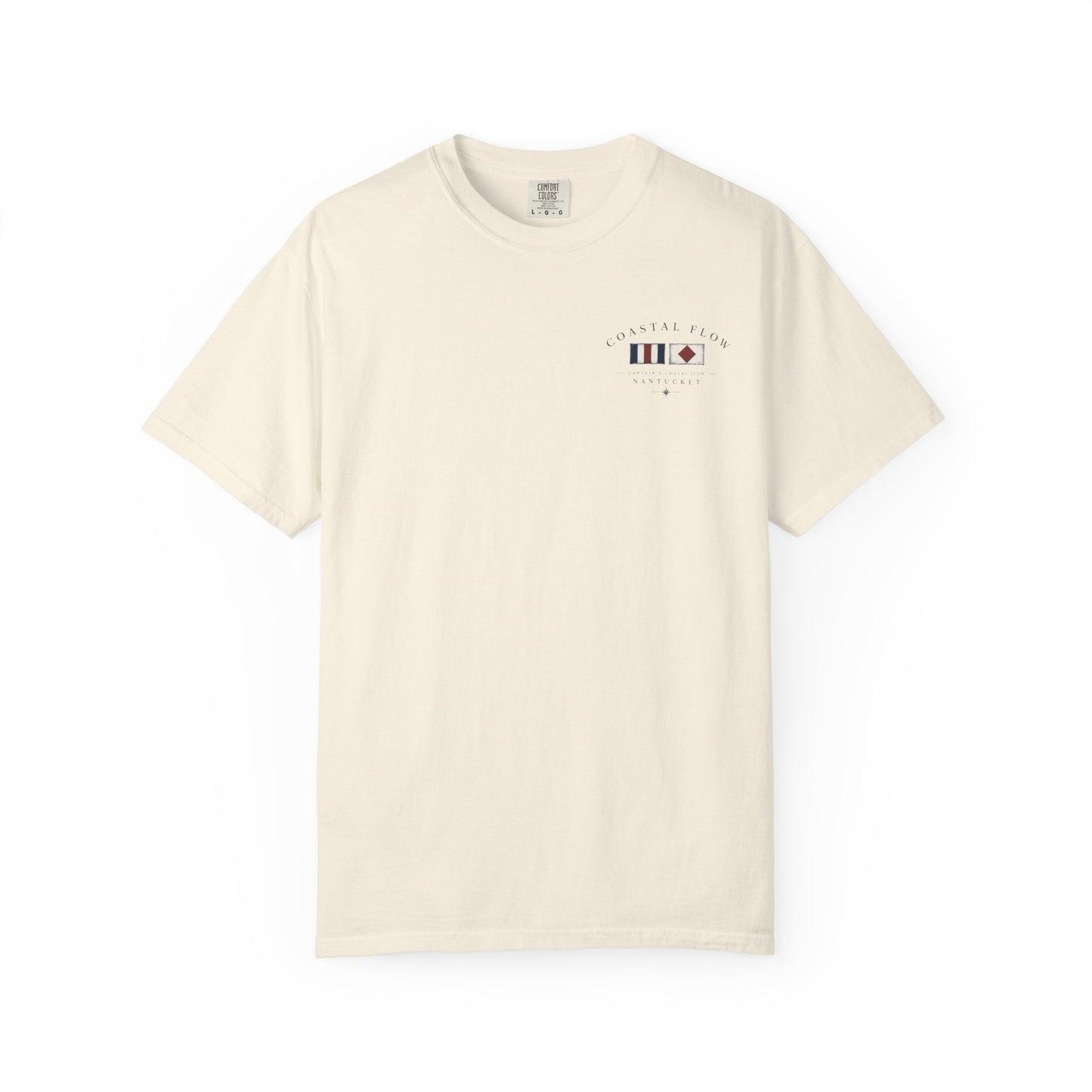 Coastal Flow Nantucket Map T-Shirt