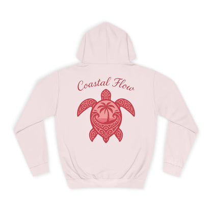 Tropical Pink Sea Turtle Hoodie