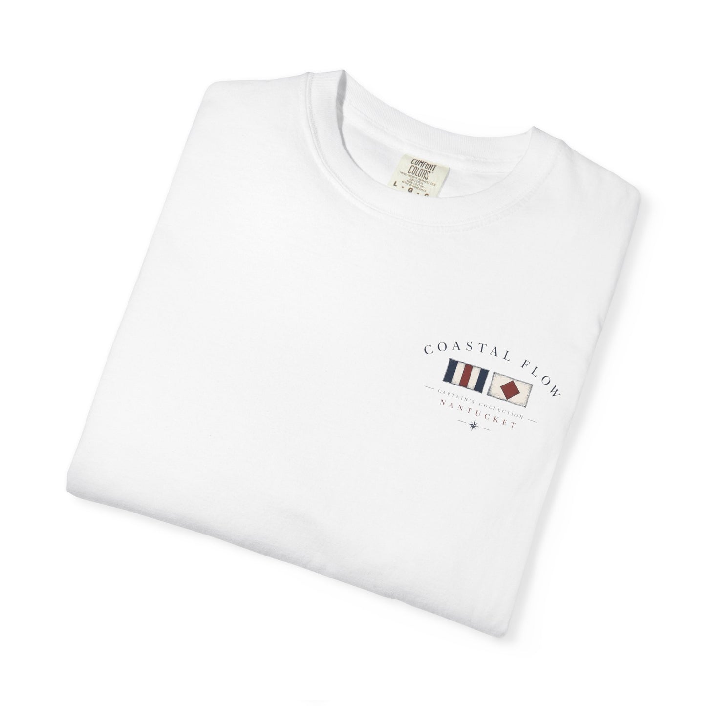 Coastal Flow Nantucket Map T-Shirt