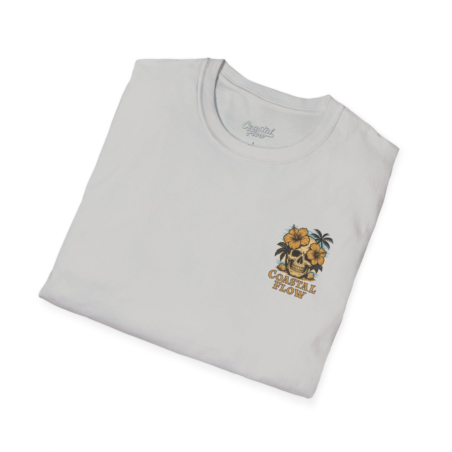 Coastal Flow Colored Skull T-Shirt