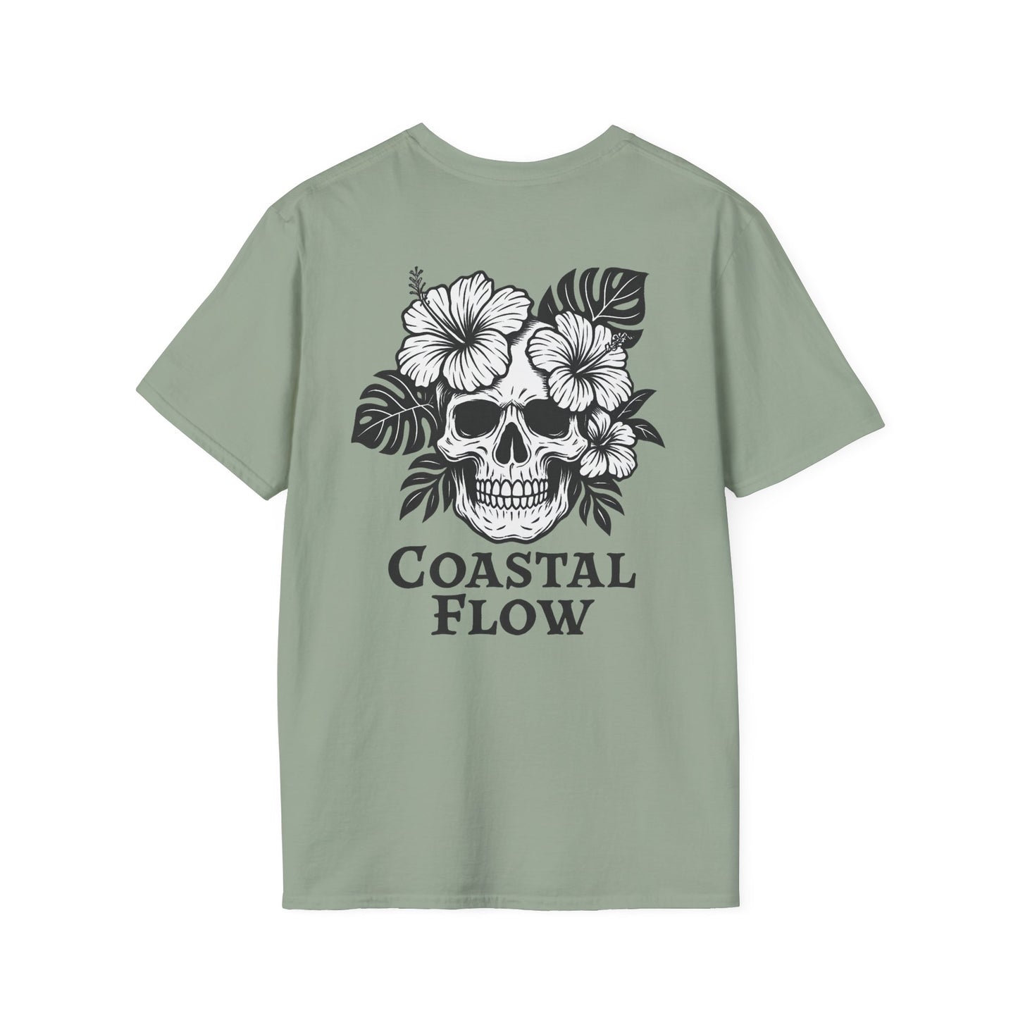 Coastal Flow Black Skull T-Shirt
