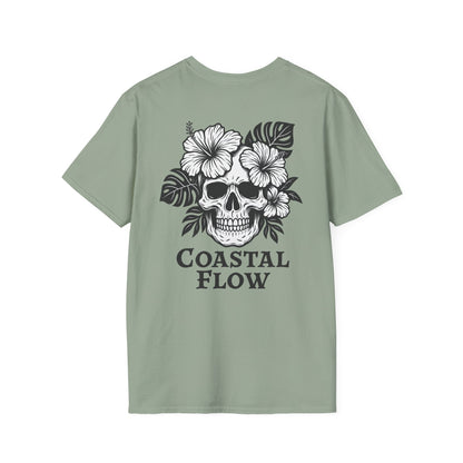 Coastal Flow Black Skull T-Shirt