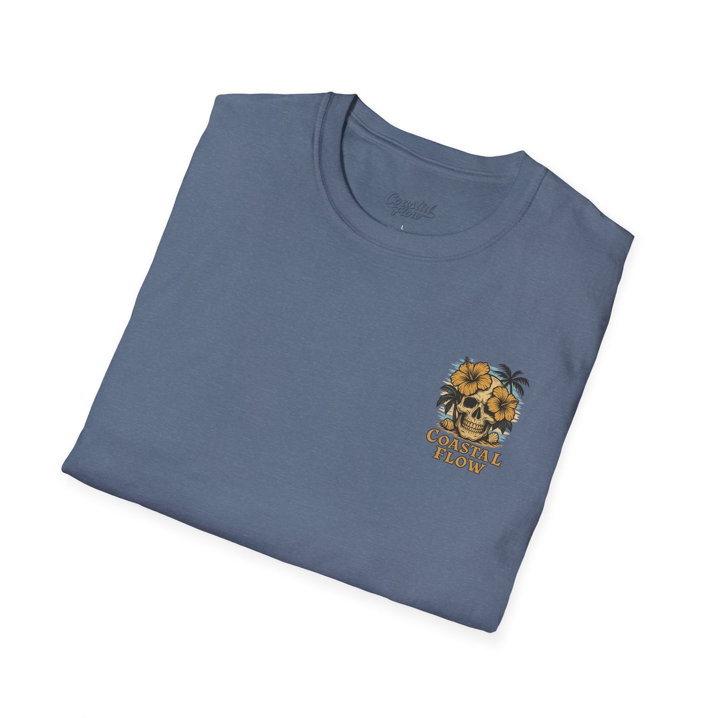 Coastal Flow Colored Skull T-Shirt