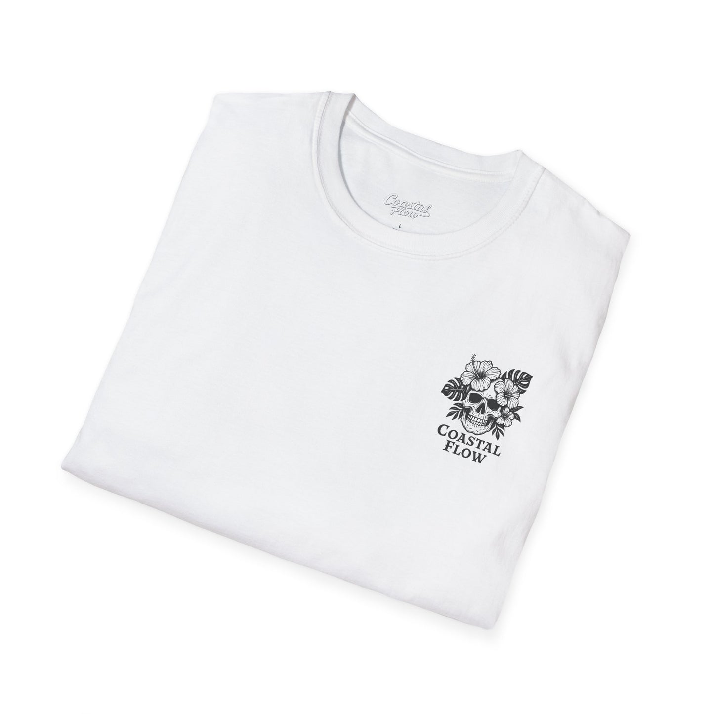 Coastal Flow Black Skull T-Shirt