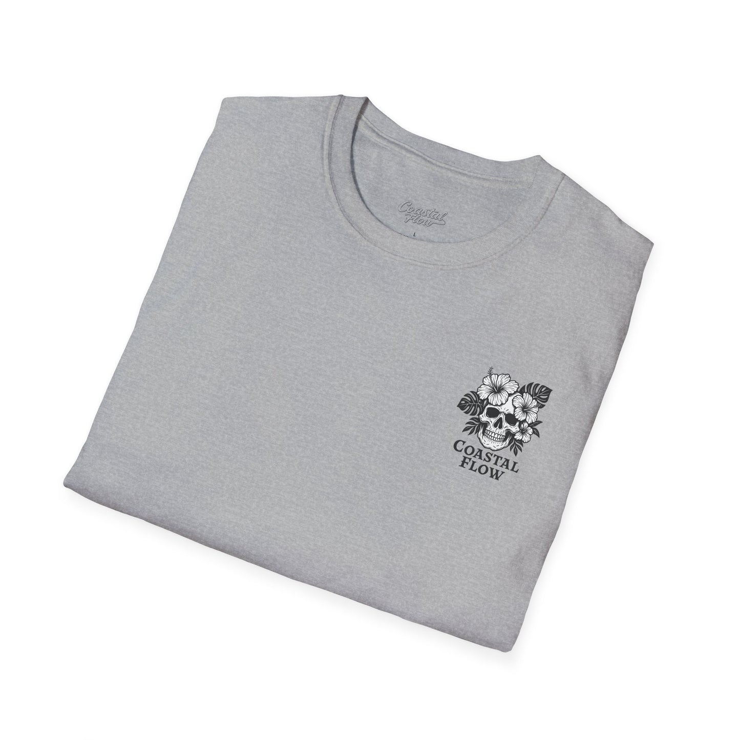 Coastal Flow Black Skull T-Shirt