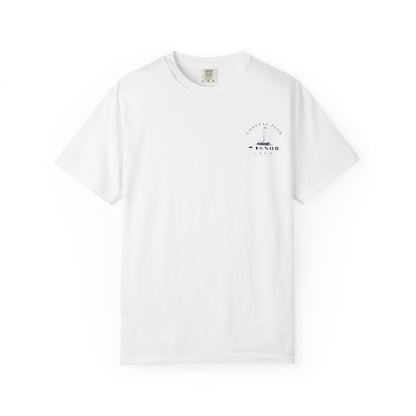 Coastal Flow Crew T‑Shirt — Nautical Sailboat Graphic