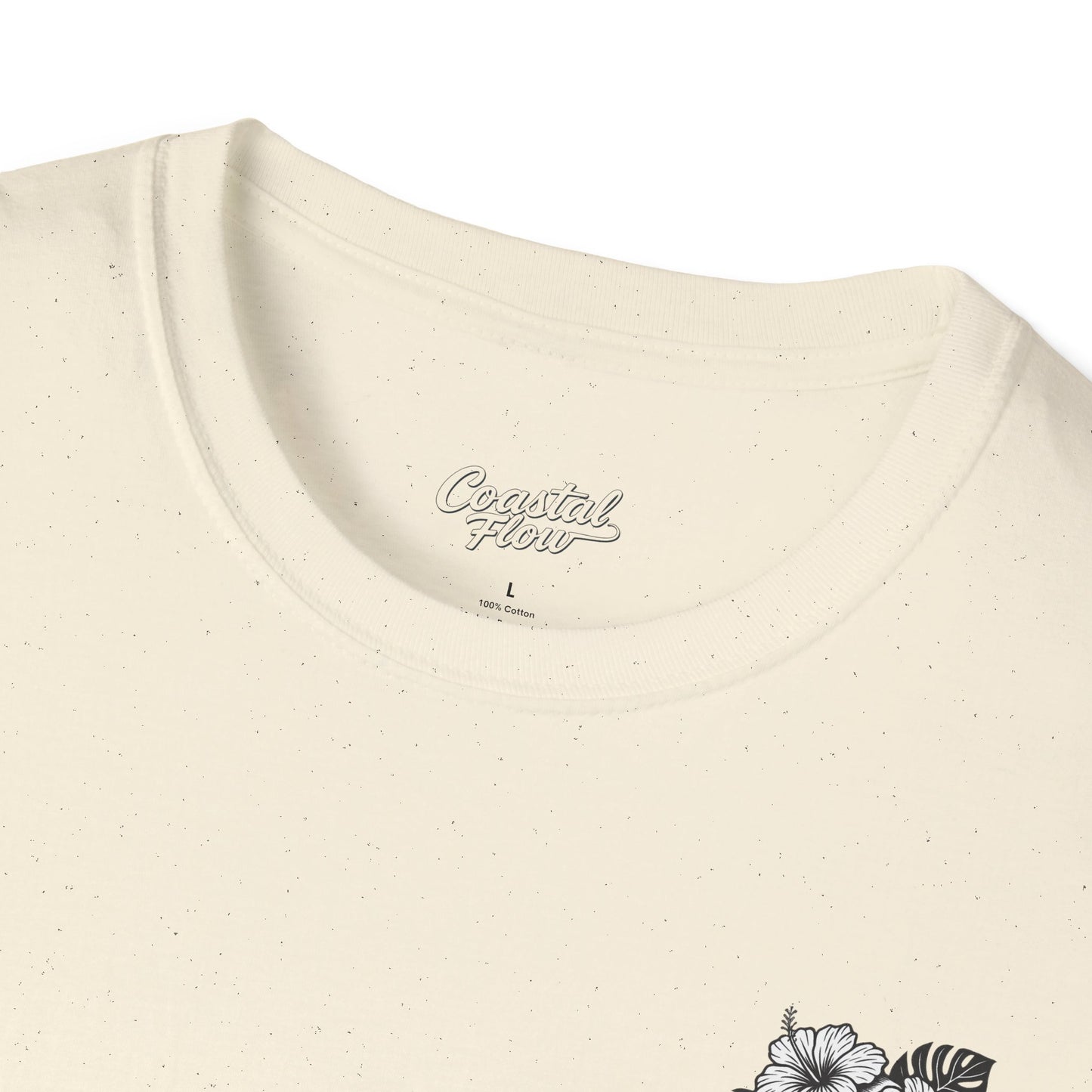 Coastal Flow Black Skull T-Shirt