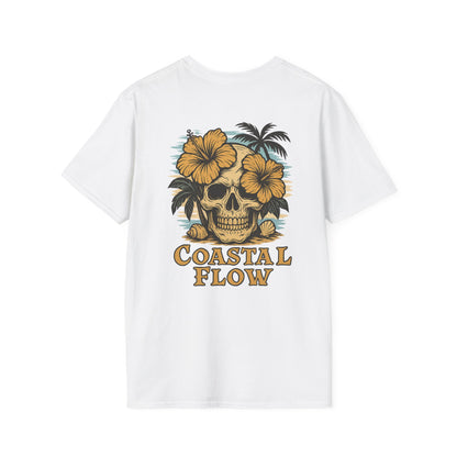 Coastal Flow Colored Skull T-Shirt